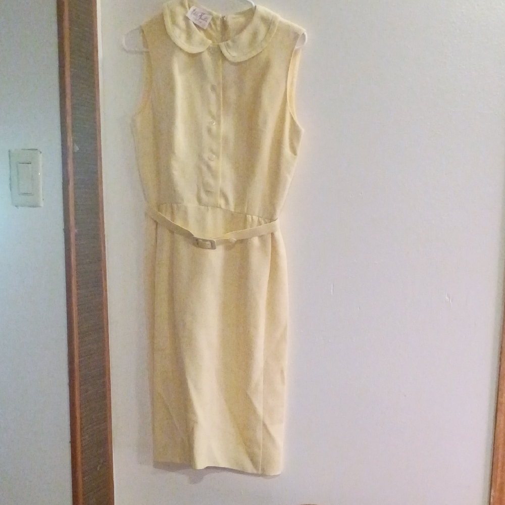 Adele Martin Vintage  Original Cream Sleeveless Dress